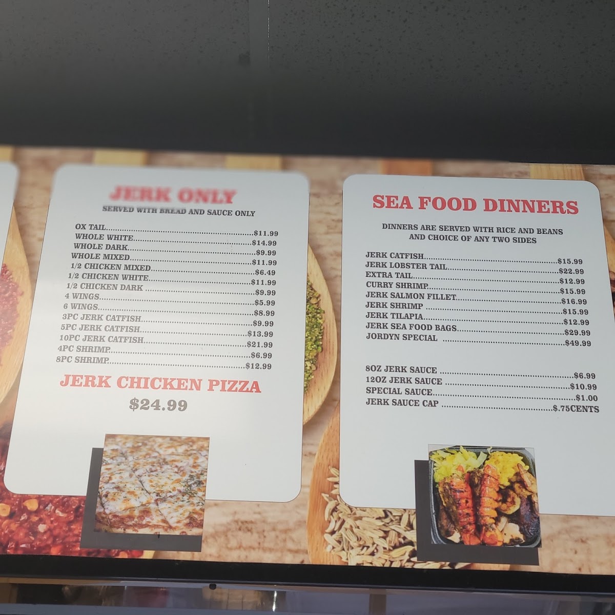 Jordan Jerk Palace III Menu - Image 5